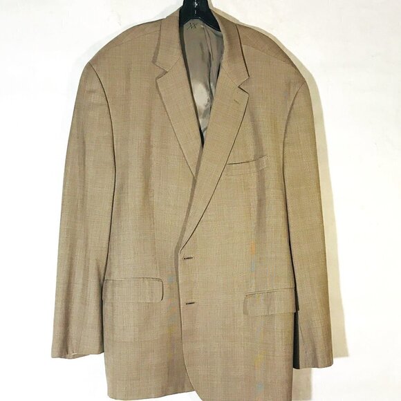 Ralph Ralph Lauren Blazer Sports Coat Jacket Gray Grey 52L Wool Light 2 Button - Picture 1 of 16
